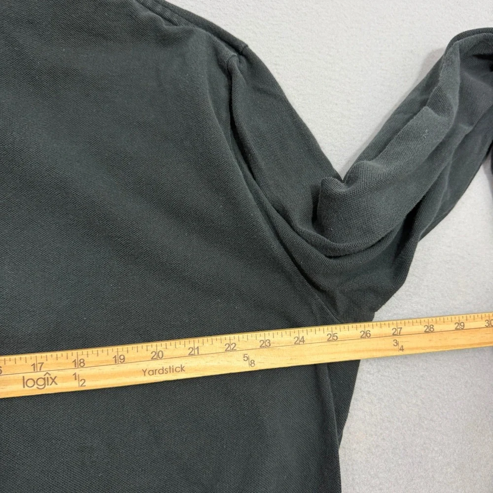 Vintage Polo Ralph Lauren Shirt Men XXL Black Long Sleeve Pique 90s Preppy Rugby
